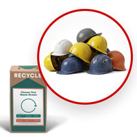TerraCycle - Boîte zéro déchet pour casques de protection - Petit-Utilisez cette boîte pour recycler tous les casques de sécurité industriels et les casquettes de protection.