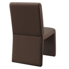 Modway - Emory Velours Performance Rembourré Fauteuil d’appoint de salle à manger - Chocolat-7