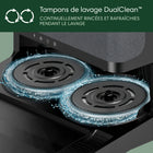 iRobot - Robot Roomba Plus 505 avec combo AutoWash-Se fond magnifiquement dans votre décor. Inspiré du design moderne avec ses finis et ses textures magnifiques, ce robot et cette station élégants se fondent facilement dans n’importe quel décor