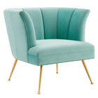 Modway - Veronica Chenal Touffé Performance Velvet Fauteuil - Monnaie-Fauteuil rétro moderne