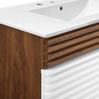 Modway - Render 36" Vanette de salle de bain - Blanc Noyer Blanc-8