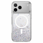 SwitchEasy - Étui Starfield 3D MagSafe Transparent pour iPhone 17 Pro Max - Transparent-Effet visuel éblouissant : utilise la technologie de colle sous vide, une feuille d'argent et une poudre brillante pour créer un effet visuel dimensionnel 3D