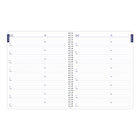 Blueline - 2027 Agenda mensuel DuraGlobe avec reliure à double spirale et couverture semi-flexible – 8 7/8 po x 7 1/8 po – bilingue-Section pour les notes sur chaque page double