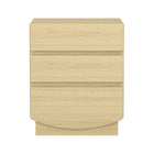 Manhattan Comfort - Ardea 20" Table de nuit contemporaine à 3 tiroirs - Chêne naturel-Finition stratifiée aspect bois : aspect bois chaud et naturel avec une surface durable et facile à nettoyer