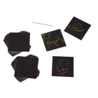 Melissa and Doug - Mini carnet d’art à gratter, 250/paquet (LCI5945)-Les enfants créatifs peuvent écrire des notes, faire des dessins et créer de petites œuvres d’art avec les mini papiers d’art à gratter