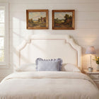 Modway - Magnolia Taille Velvet Performance Résistant aux Taches Tête de lit Queen size - Albâtre-Silhouette festonnée