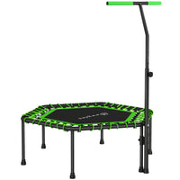 Soozier - Trampoline De Rebond 45 po Pour Adultes Avec Poignée Réglable À 3 Niveaux-Poignée en forme de T réglable sur 3 niveaux offrant stabilité et contrôle pour les utilisateurs de différentes tailles  