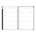AT-A-GLANCE - Agenda scolaire hebdomadaire/mensuel Signature 2026-2027 - 8 1/2 po H x 5 3/8 po l - noir - bilingue-Format des pages : 8 1/2 po H x 5 3/8 po l
