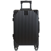 CHAMPS - Ensemble de bagages extensibles à parois rigides Collection Fresh II - Noir-Matériau en aluminium durable