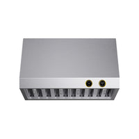 KUCHT KRH300-GL 30 po Hotte sous armoire - avec commandes numériques - 900 CFM - Acier inoxydable/Or-Nouveaux commandes numériques permettant de sélectionner la vitesse et l’éclairage