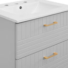 Modway - Daybreak 24" Vanette de salle de bain - Blanc gris clair-7
