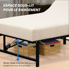 MotionGrey - Cadre de lit réglable Queen - Base de lit électrique avec télécommande filaire et réglage tête/pieds - Queen - Noir-6