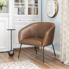 Zuo - Quinten Fauteuil d’appoint - Brun vintage-Dimensions: 26,0 po L x 28,3 po L x 28,7 po H