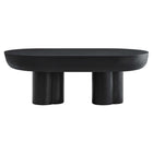 Modway - Caspian Béton ovale Table basse - Noir-Table basse moderne contemporaine