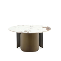 Manhattan Comfort - Table basse moderne et glamour Monica 80 cm (31,49 po) - Or-Table basse moderne pour salon