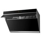 Fotile - JQG7507 Hotte aspirante à ventilation inclinée - 30 po - Noire-Sync Connect avec les plaques de cuisson FOTILE