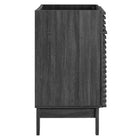 Modway - Render 24" Armoire de toilette de salle de bain (lavabo non inclus) - Charbon de bois-Portes doubles à fermeture douce