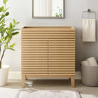 Modway - Render 30" Armoire de toilette de salle de bain (lavabo non inclus) - Chêne-Portes à fermeture douce
