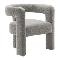 Modway - Kayla Boucle Tapis Fauteuil - Gris clair-Fauteuil moderne