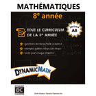 Dynamic Math book Alberta 8e année-Le classeur contient des instructions, des exemples et des questions pratiques