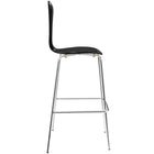 Modway - Passage Restauration Tabouret de bar - Noir-Pieds et repose-pieds solides en chrome