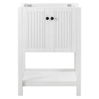 Modway - Steam Armoire de toilette de salle de bain (lavabo non inclus) - Blanc-Vanité de salle de bain moderne