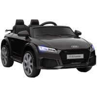 Aosom - Voiture électrique pour enfants sous licence officielle - véhicule à batterie 6v - noir-Fonctionne avec une pédale et un volant pour les enfants de 37 à 60 mois 