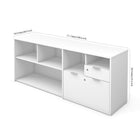Crédence avec deux tiroirs Bestar i3 Plus - blanc (160610-1117)-2