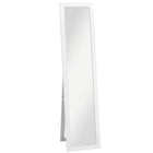 HOMCOM - Miroir pleine longueur - 14,6 po l x 61,8 po H - blanc-Miroir pleine taille pour montrer votre look en entier 