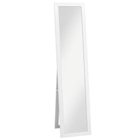 HOMCOM - Miroir pleine longueur - 14,6 po l x 61,8 po H - blanc-Miroir pleine taille pour montrer votre look en entier 