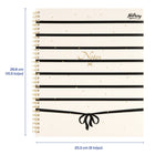 Hilroy - Cahier West Village – 10 1/2 po H x 8 5/8 po l – 160 pages – À rayures-83 pages / 40 feuilles
