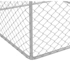 PawHut - Chenil couvert pour chiens 6,6 pi L x 6,6 pi l x 7,8 pi H pour petits et moyens chiens-La grande hauteur empêche les chiens de sauter par-dessus 