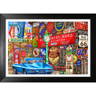 Along Route 66 Michael Fishel impression - Impression encadree - 35" x 27"-Impression d'art de haute qualité avec passe-partout et encadrement professionnel