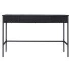 Hudson&Canal - Bureau Evans 48" - Noir-Comprend trois tiroirs à ouverture par pression