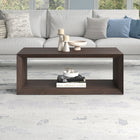Hudson&Canal - Table basse rectangulaire Osmond 48" de largeur - Brun aulne-Nettoyer avec un chiffon doux et sec, sans produits chimiques agressifs ni produits de nettoyage abrasifs
