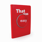 Staples - Cahier That was easy - 5.7 po l x 8.26 po H - lignées - 80 feuilles-Signet à Ruban