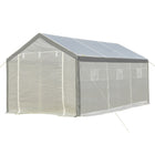 Outsunny - Serre de jardin 20 pi x 10 pi x 9 pi avec portes enroulables et 6 fenêtres-Cette serre de jardin convient aux plantes, légumes, fruits, élevage de fleurs  
