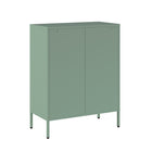 Manhattan Comfort - Buffet d’appoint moderne Naomi 31,5 po - Vert-Acier: Nettoyage: Essuyez avec un chiffon doux et sec. Pour les taches tenaces, utilisez un détergent doux avec de l’eau, puis séchez avec un chiffon pour éviter les traces d’eau. À éviter: N’utilisez pas de tampons abrasifs qui pourraient rayer la surface. Évitez de laisser de l’eau ou de l’humidité sur la surface pendant de longues périodes. Entretien: Vérifiez régulièrement la présence de rouille, surtout dans les environnements humides. S