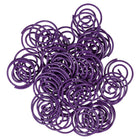 JAM Paper - Trombones ronds - violets - paquet de 50- Trombones de qualité supérieure fabriqués à partir de fil d'acier recouvert de vinyle de haute qualité