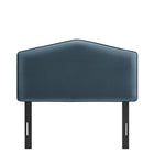 Modway - Cosette Performance Velvet Tête de lit taille jumelle, Bleu Cadet-Assemblée requise