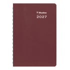Blueline - 2027 Agenda quotidien DuraGlobe avec reliure à double spirale et couverture souple – 8 po x 5 po – couleurs assorties – bilingue-Samedi et dimanche regroupés sur la même page, avec espace de notes
