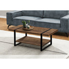 Monarch Specialties - 2850 Table De Salon - Faux Bois Brun/Metal Noir-2