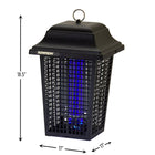 Lampe tue-insectes électron. 1-1 / 2 acre 40 watts - noire-Un ampoule BF220 ultraviolettes (lumière noire) de 40 watts, haute intensité, en forme de « U »