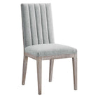 Modway - Maisonette Tissu vintage français à touffes Tissu Fauteuil d’appoint de salle à manger - Gris clair-Fauteuil d’accompagnement à touffes