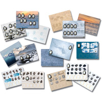 Yellow Door - Cartes d'activités de pré-codage Penguin, lot de 16-Ces cartes en plastique robustes et lavables inspireront l'utilisation d'un langage positionnel et directionnel spécifique, tandis que les enfants s'amuseront à déplacer les pingouins dans leur environnement naturel