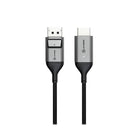 ALOGIC - Câble Ultra DisplayPort 1.4 vers HDMI - 4K 60 Hz - Actif - 2 m-Construction Ultra - La gamme ALOGIC Ultra est fabriquée à partir de matériaux de qualité supérieure et spécialement conçue pour garantir une durée de vie prolongée. L'âme du câble est renforcée par des fibres synthétiques et une gaine thermoplastique (TPE) pour une protection accrue contre l'usure. La tête du câble est également en thermoplastique (TPE) pour une décharge de traction maximale et est dotée d'un boîtier en alliage métalli