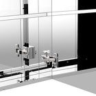 HOMCOM - Armoire à pharmacie avec miroir, portes et étagère - blanc-Assemblage requis 