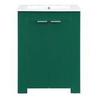 Modway - Maybelle 24" Vanette de salle de bain - Vert Blanc-Vanité de salle de bain moderne