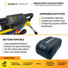 Mobile StairLift - Genesis - Monte-escalier portable - noir-Le design pliable lui permet de s’adapter au coffre de la plupart des voitures pour un transport pratique