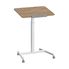Seville Classics - 25,6 po W Chariot de bureau mobile inclinable à vérin pneumatique - Bois naturel-Ajustez en douceur et silencieusement la hauteur du bureau de 76 cm à 110 cm ou à toute hauteur intermédiaire avec le levier de réglage